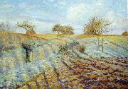 Camille Pissaro Hoarfrost oil painting artist